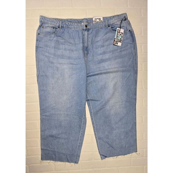 Future Collective Mid Rise Straight Leg Size 22 - Picture 1 of 2
